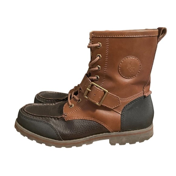 Men’s Polo Ralph Lauren Weybrook Combat Military Duck Boots - Size 9 main image 5